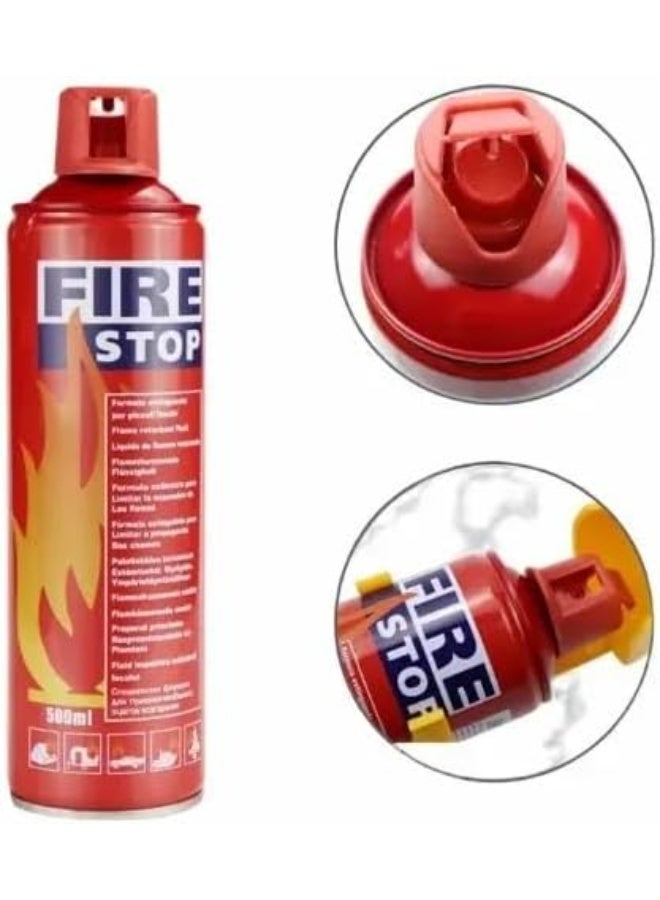 FIRE STOP Portable Fire Extinguisher 1000ml for Car, Home, Office and Kitchen – Compact Multipurpose Fire Extinguisher with Mounting Stand for Emergency Fire Safety - Image 2